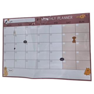 AA 晶裕荃 奈米軟性磁鐵月曆 PET奈米塗層+軟膠+磁鐵粉, 29.7 x 42cm x 0.5mm, 1個