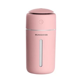 BH187 無線加濕器, 350ml大容量, 自動斷電, 7彩LED燈, 粉色