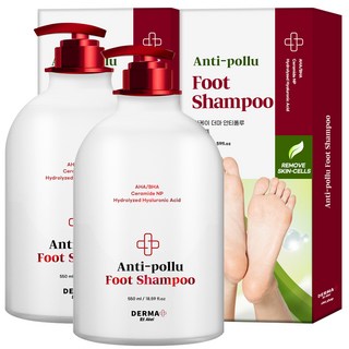 AKei. Anti-Pollu足部清潔液, 1瓶, 2瓶, 550ml