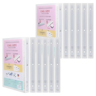 매니아 PP 바인더 파일 30공 A4, 투명, 12개