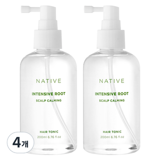 AVCA Native 強效髮根鎮靜頭皮護理 緩解脫髮症狀 養髮液, 4個, 200ml