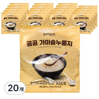 곰곰 가마솥 구수한 누룽지, 200g, 20개
