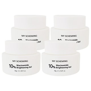 我的心機 10%菸醯胺透潤亮白凝露, 50g, 4罐