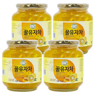 宸果 韓國 蜂蜜柚子茶, 1kg, 1入, 4罐