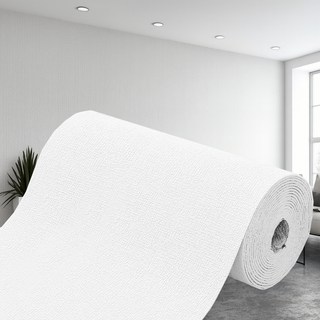 오필리어 접착식 린넨 벽지, 화이트