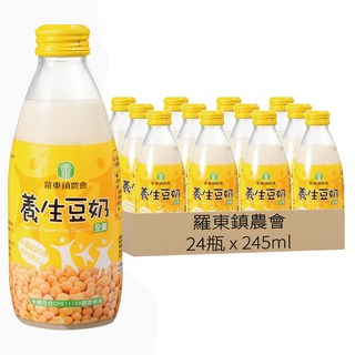 羅東鎮農會 養生豆奶, 245ml, 24瓶