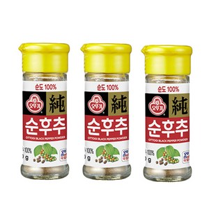 OTTOGI 不倒翁 黑胡椒粉, 20g, 3瓶