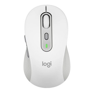logitech 羅技 多工靜音無線滑鼠 大手版, M750 L, 白色