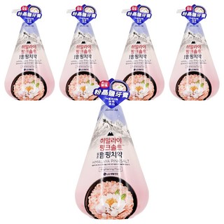 BAMBOO SALT 竹鹽 LG 生活健康 喜馬拉雅粉晶鹽雪白牙膏 天山雪蓮, 285g, 珍貴珍珠粉, 按壓設計, 5瓶