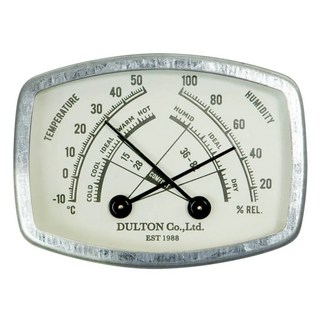 DULTON 溫溼度計 方形, 標準白色, 1個