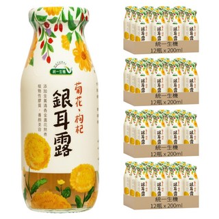 統一生機 菊花枸杞銀耳露, 200ml, 48瓶