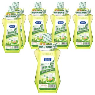 Shallop 刷樂 專業護理漱口水 綠茶口味, 750ml, 6瓶