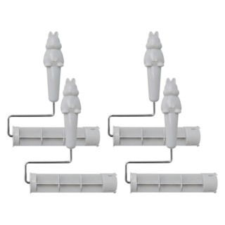 ECHO 金屬兔子黏巴達滾輪顏色隨機 22 x 17cm 輕鬆清潔居家灰塵毛髮, 4個