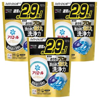 ARIEL 4D立體洗衣膠球補充包 含漂白成份, 26顆, 3袋