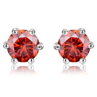 Enclair 女性用6爪莫桑鑽耳環 2克拉