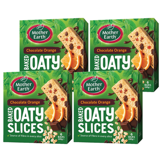 Mother Earth 烘焙燕麥棒 巧克力橘子口味 紐西蘭 無基改食材與人工添加, 240g, 4盒