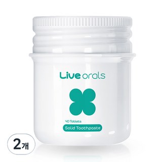 Live orals Chikafong 零水固體牙膏 40入, 28g, 2個