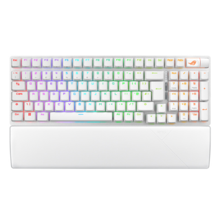 ASUS 華碩 ROG Strix Scope II 96 Wireless NX 無線電競鍵盤, 雪軸, 白色, 1個