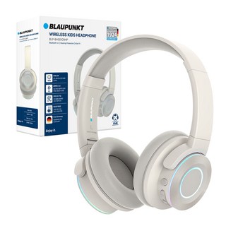 블라우풍트 청력보호 LED 블루투스 6.0 키즈 헤드폰, 아이보리, BLP-BH551CRHP