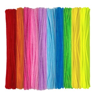 Mandeul Hobby 彩色裁切細絨毛鐵絲線, 顏色隨機, 500個