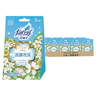 farcent 花仙子 衣物香氛袋 3個, 晨露香氛, 30g, 24盒