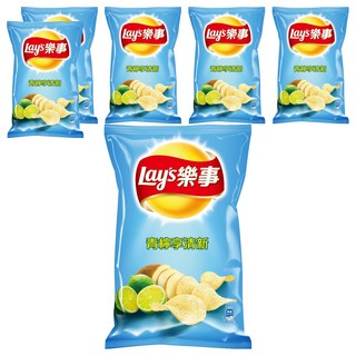Lay's 樂事 青檸享清新味洋芋片, 59.5g, 6包