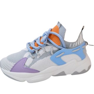 Black Mustang 女款 Barnett 彩色增高厚底老爹鞋