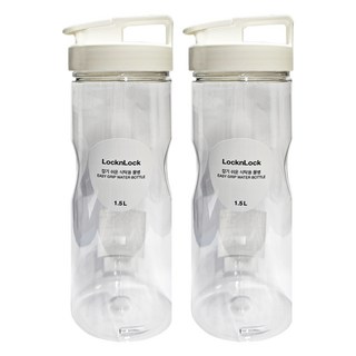 LocknLock 樂扣樂扣 PET冷水壺, 白色, 1.5L, 2個