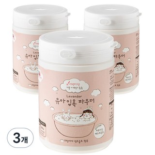 비지엔젤 유아 입욕파우더 라벤더, 500g, 3개