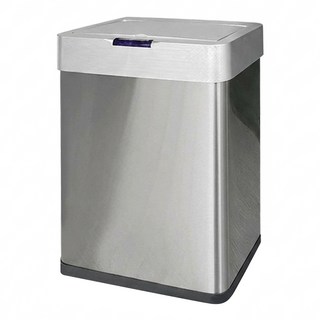 感應式垃圾桶 M150 銀色 紅外線感應 緩衝靜音, 50L