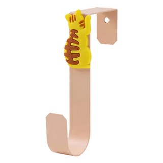 可愛小貓簡約門後掛鈎, 多色系 鐵+塑膠掛勾/門把, 6款貓咪 多色, 6個