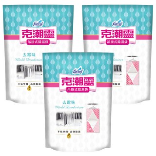 farcent 花仙子 克潮靈 吊掛式除濕袋 去霉味, 400g, 3包