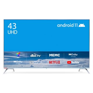 [10% 환급가전] 더함 4K UHD LED 안드로이드 스마트 TV, 108cm(43인치), TA434-AVN22CB, 스탠드형, 고객직접설치