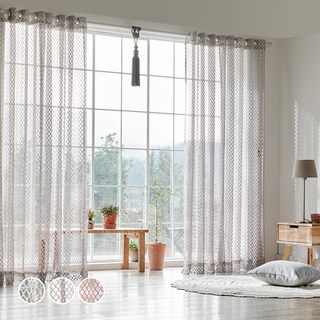 뷰하우스 코인망사 커튼 2p