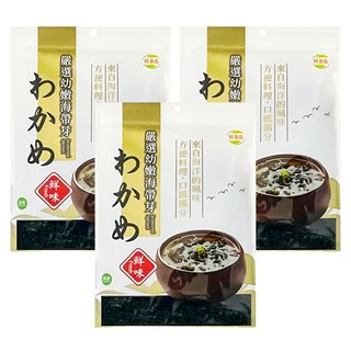 旺意香 嚴選幼嫩海帶芽 來自海洋的風味 方便料理, 100g, 3包