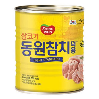 동원참치 살코기 라이트 스탠다드 덕용, 3kg, 1개