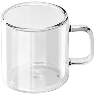KALDIN 雙層耐熱透彩玻璃馬克杯 400ml, 透明, 1個