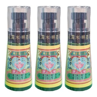 明星花露水 隨身小噴瓶, 小號噴式, 60ml, 3瓶