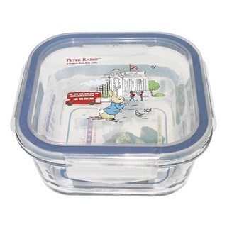 PETER RABBIT 比得兔 方型玻璃保鮮盒, 1個, 1個容器 + 1個蓋子