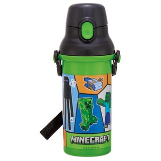 Skater AG彈蓋直飲水壺 95 x 79 x 210mm, Minecraft, 480ml, 1個