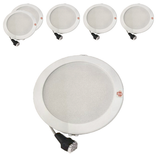 旭光 15W LED全塑漢堡燈 崁孔14.5cm 開關切換3段色溫 6個, 1組