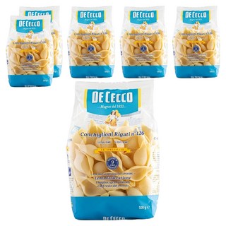 DE CECCO 得科 大貝殼麵, 500g, 6包