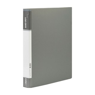 Lan CHYn 連勤牌文具 GY PP 三孔1吋圓型夾 LC-9003A, 1本, 灰色