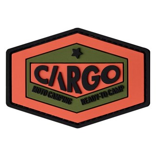 CARGO container 徽章 A PVC材質 尺寸72x50.5x5mm, 1個, 工業風 棕色