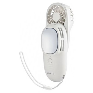 日本 imami 凍感美姬 霸王級製冷2合1冰敷手持風扇, 雲朵白, IMSE-HF04W