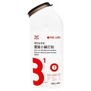 THE LOEL 優質小蘇打粉，適用於水果、蔬菜等清洗，韓國製造, 500g, 1瓶