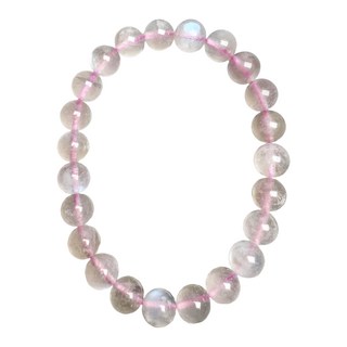 天然水晶 藍韻粉水晶 手珠/串珠 7.8~8.1mm 16g