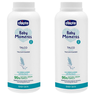 Chicco 寶貝 嬰兒植萃細緻爽身粉 150g 適用年齡0m+ 通過皮膚科醫師臨床測試, 2瓶