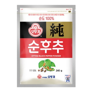 OTTOGI 不倒翁 袋裝黑胡椒粉, 240g, 1包