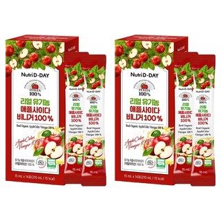Nutri D-DAY 蘋果醋隨身包 14條入, 2盒, 210ml